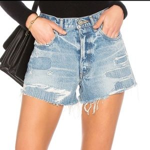 Moussey high waisted denim cutoffs